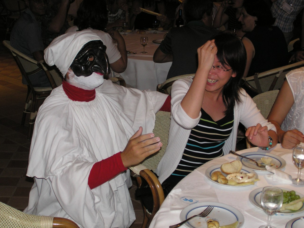 Cena con Pulcinella